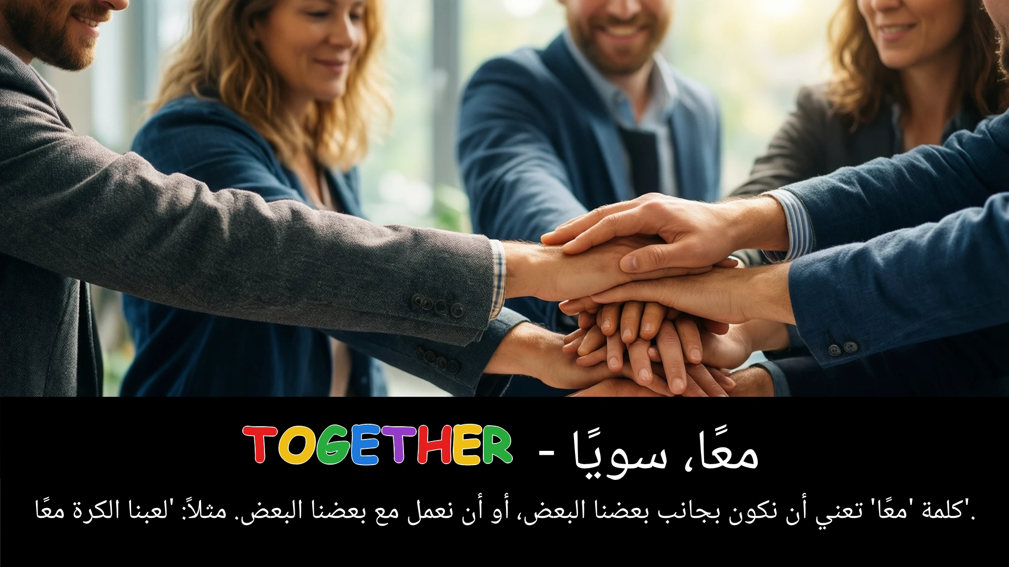 Arabic Illustration for together